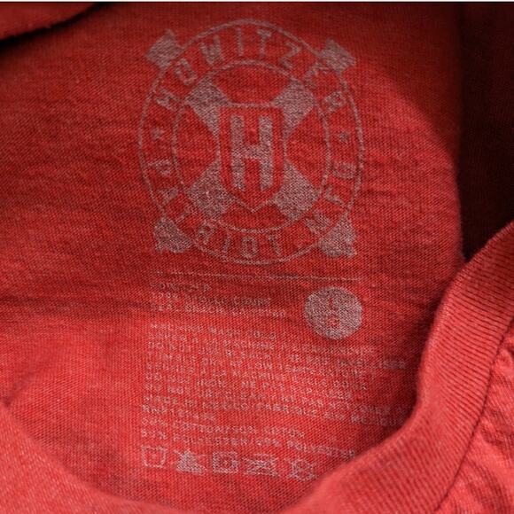 Howitzer T-shirt Red Freedom Lasts As Long As The Willingness to Defend It Men L - Picture 5 of 7